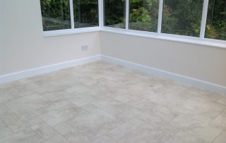 conservatory after floor fitted