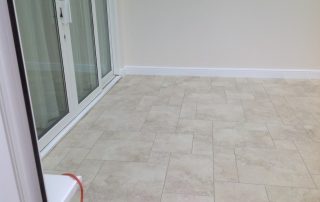 conservatory with new flooring