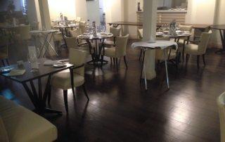 dark wood karndean in restaurant
