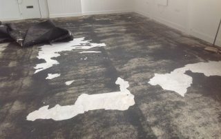 floor with flooring taken up