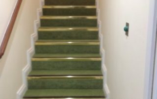 green stairs