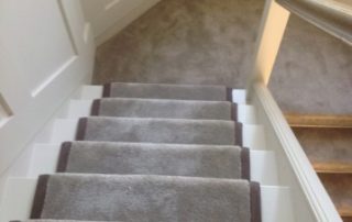 suede carpet on stairs