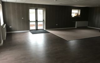 brown commercial flooring